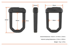 Antifurt Bicicletă/Moto Hiplok D1000 - Anti-Flex, Diamond Sold Secure