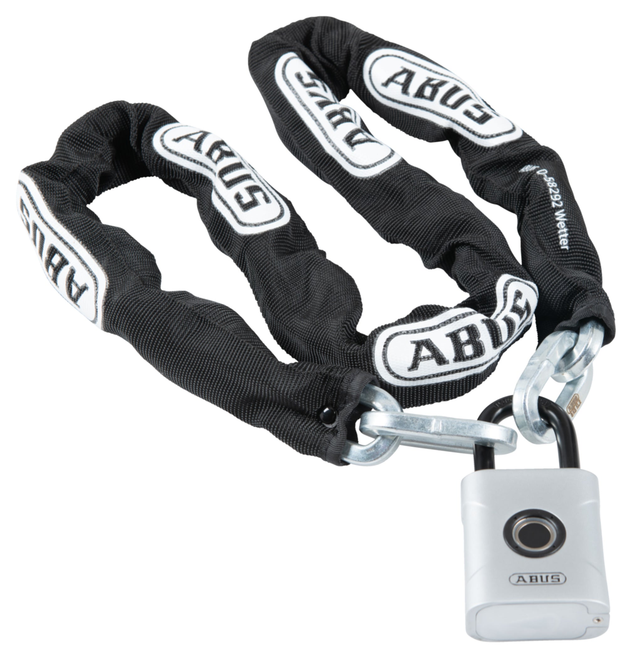 Antifurt cu Amprentă ABUS Touch + Lanț 110cm - Securitate Fără Cheie