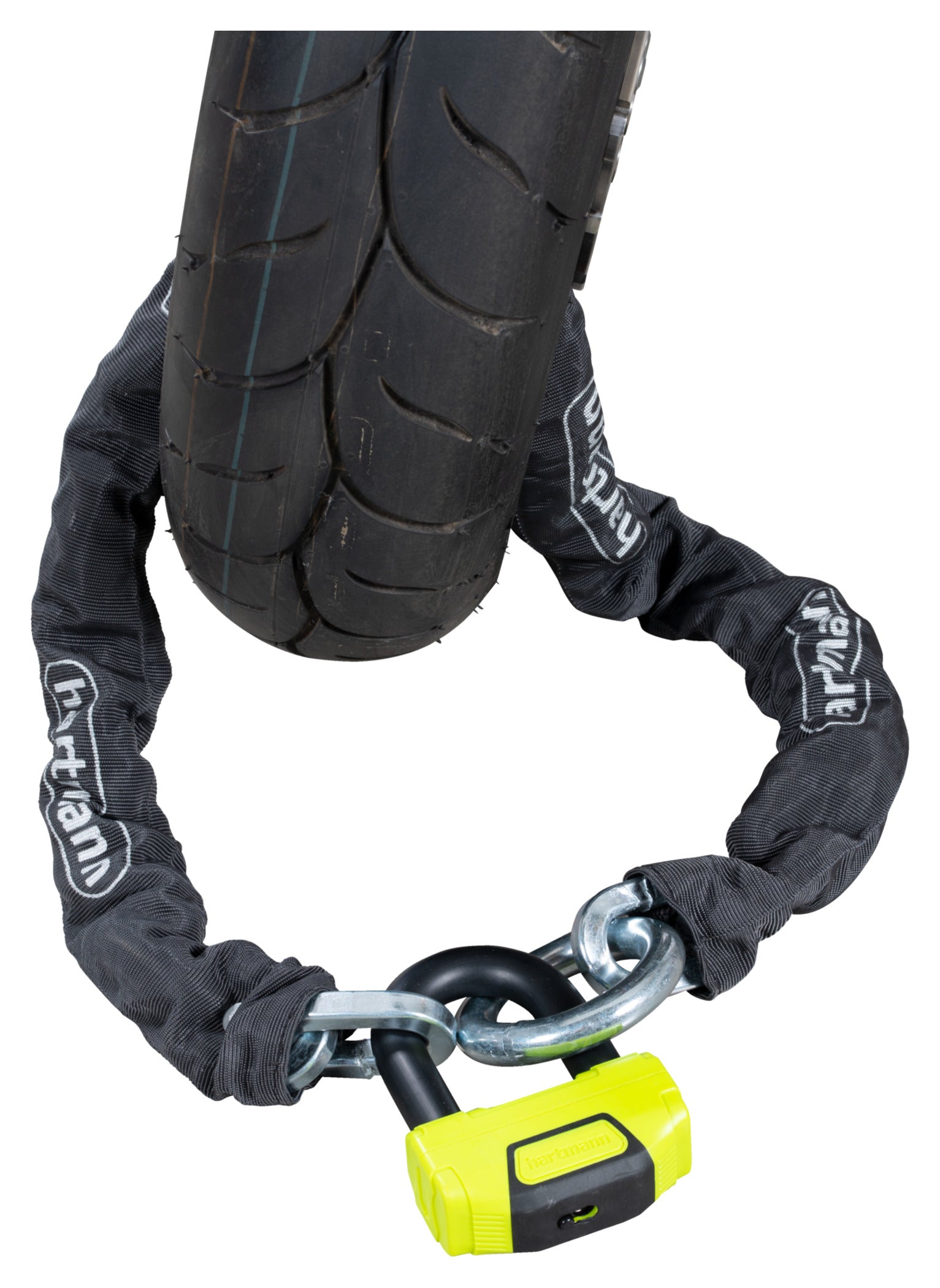 Antifurt Moto Lanț și Lacăt Hartmann 100cm - Oțel Călit, ART 4109