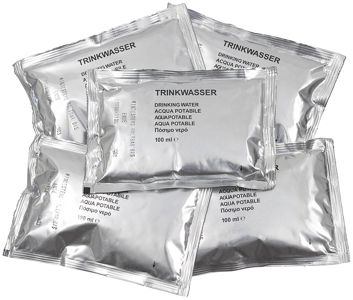 Apă Potabilă BW Trinkwasser, Pack 5x100ml - Termen Valab. 09/2036, Clorinată