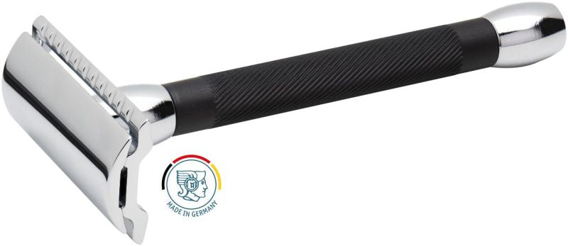 Aparat de ras Merkur 20C Negru - Aluminiu, Ergonomic