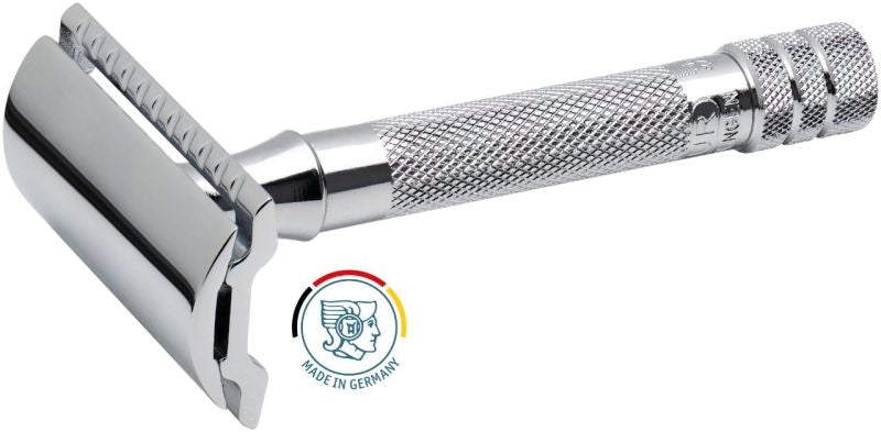 Aparat de Ras Merkur 33C Merkur - Alamă, Mâner Scurt, Design Clasic