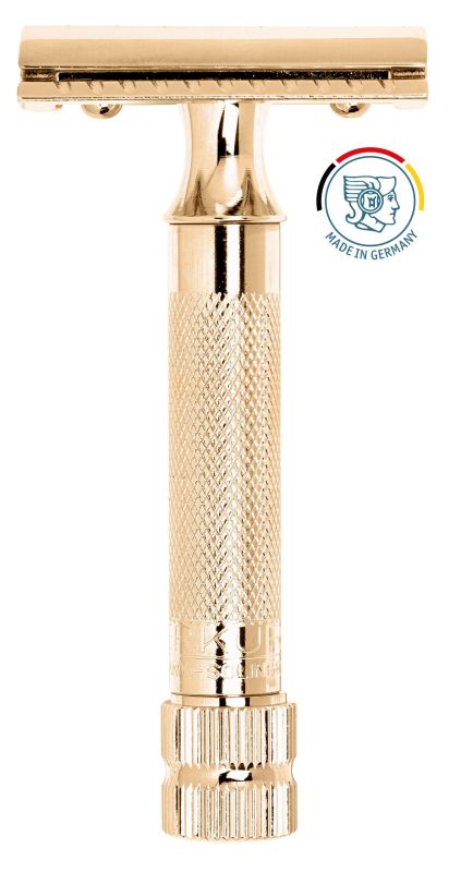Aparat de Ras Merkur 34G Auriu Merkur - Alamă, Clasic, Robust