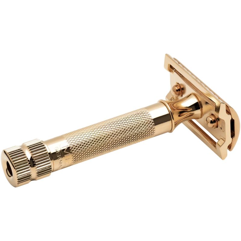 Aparat de Ras Merkur 34G Auriu Merkur - Alamă, Clasic, Robust