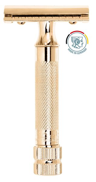 Aparat de Ras Merkur 34G Auriu Merkur - Alamă, Clasic, Robust