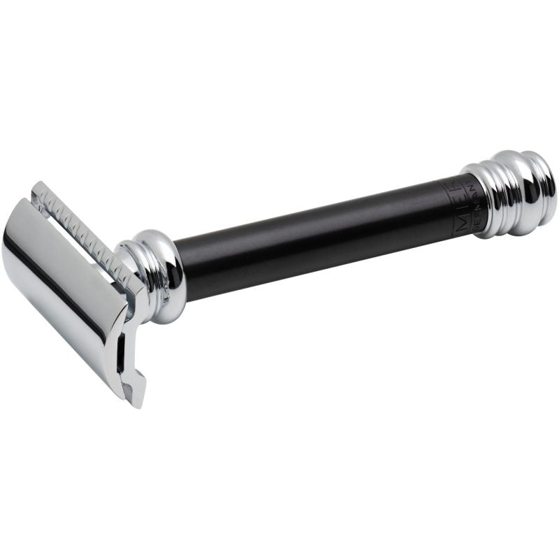 Aparat de Ras Merkur 38B Negru Merkur - Alamă, Mâner Lung, Ergonomic