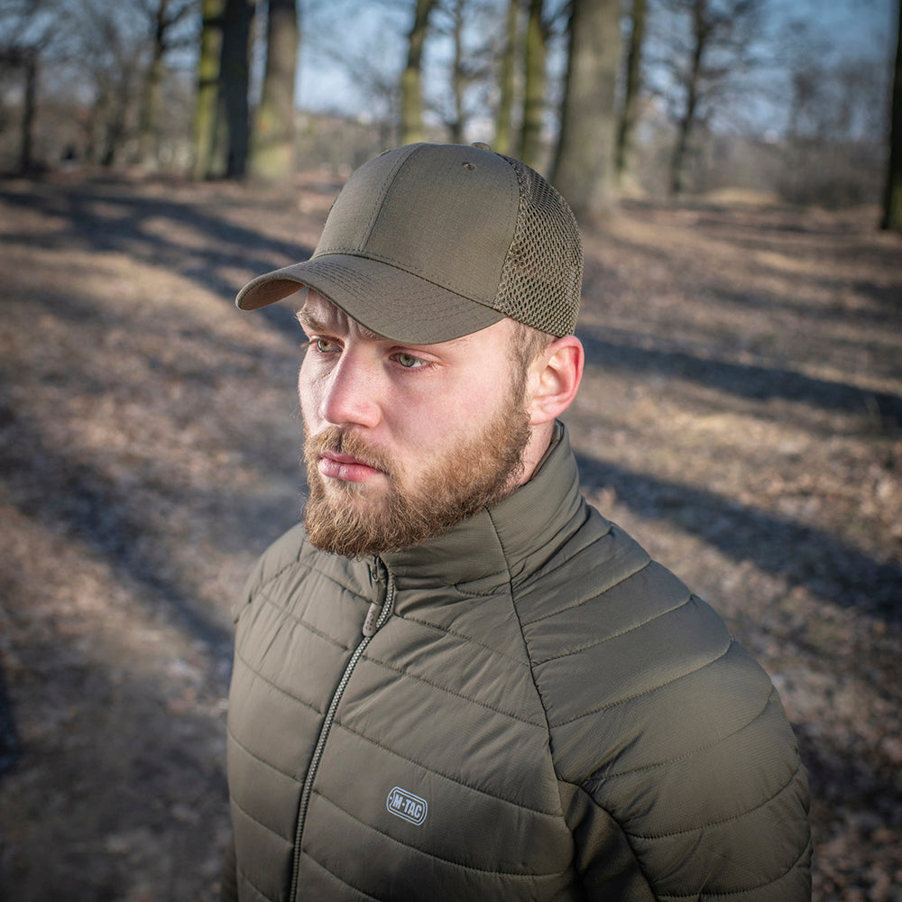 Șapcă de Baseball M-Tac Mesh Flex Ripstop - Dark Olive Ventilată