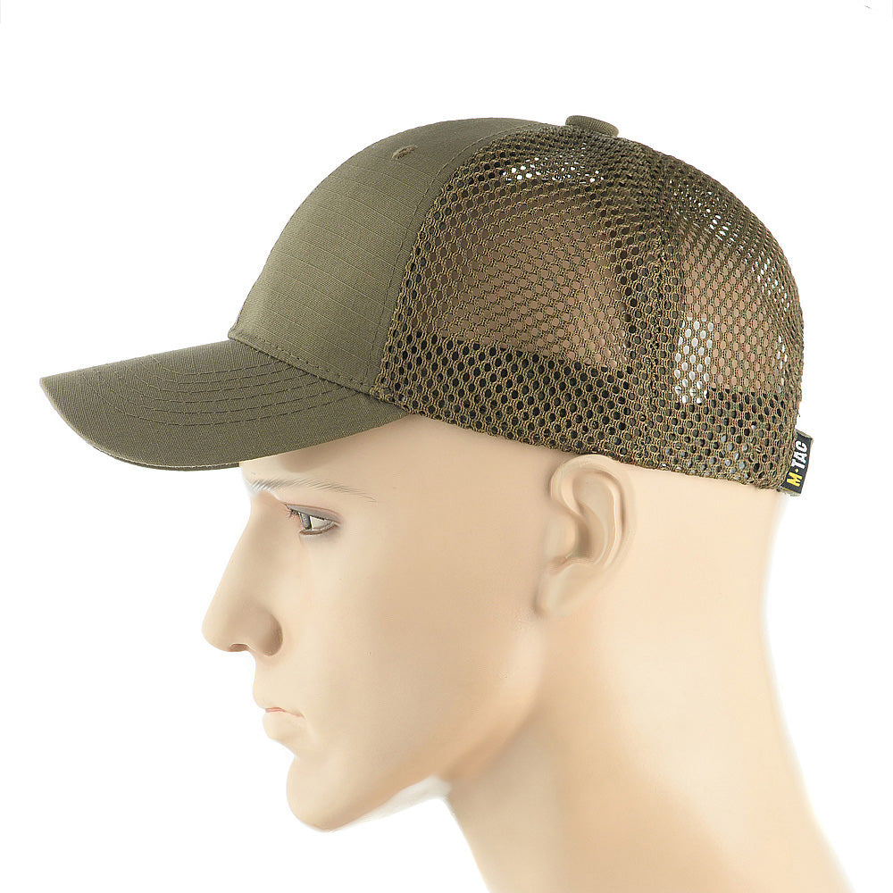 Șapcă de Baseball M-Tac Mesh Flex Ripstop - Dark Olive Ventilată