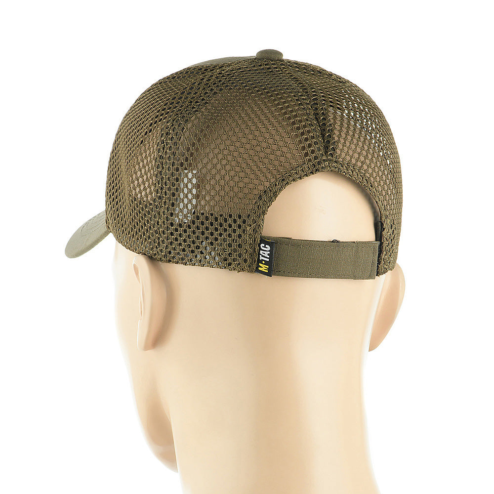 Șapcă de Baseball M-Tac Mesh Flex Ripstop - Dark Olive Ventilată