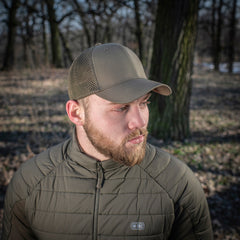 Șapcă de Baseball M-Tac Mesh Flex Ripstop - Dark Olive Ventilată