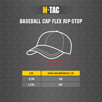 Șapcă Flex Rip-Stop M-Tac - Dark Olive, Impermeabilă Teflon