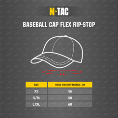 Șapcă Tactica M-Tac Flex Rip-Stop - Coyote Brown
