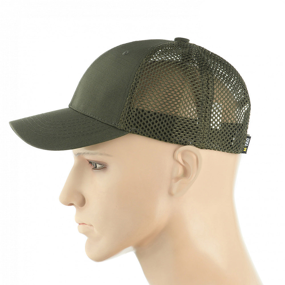 Șapcă Tactica Mesh Flex Ripstop M-Tac - Army Olive, Ventilată