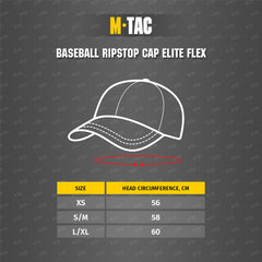 Șapcă Tactica Mesh Flex Ripstop M-Tac - Bleumarin Ventilație