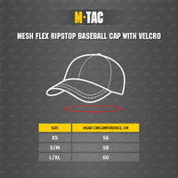 Șapcă Tactica Mesh Flex Ripstop M-Tac - Dark Navy Blue