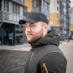 Șapcă Tactica Mesh Flex Ripstop M-Tac - Neagră, Respirabilă