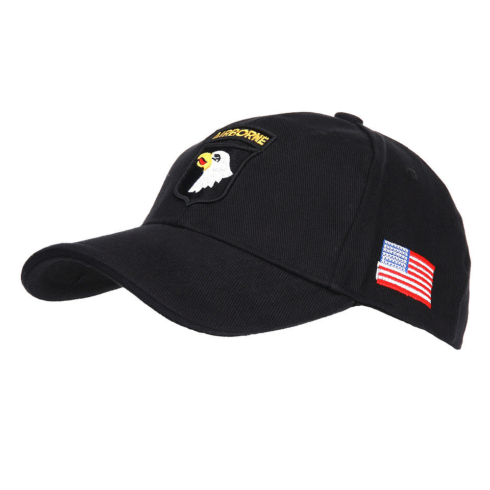 Șapcă Baseball 101st Airborne Negru - Emblema Forței și Elanului Tactic