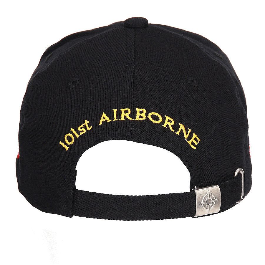 Șapcă Baseball 101st Airborne Negru - Emblema Forței și Elanului Tactic
