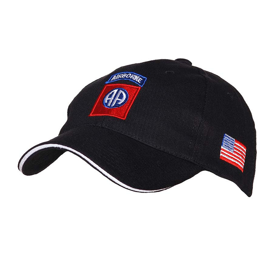 Șapcă Baseball 82nd Airborne Negru - Poartă Spiritul Elitelor
