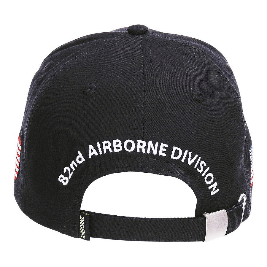 Șapcă Baseball 82nd Airborne WWII 3D Negru Fostex - Stil Legendar