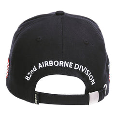 Șapcă Baseball 82nd Airborne WWII 3D Negru Fostex - Stil Legendar