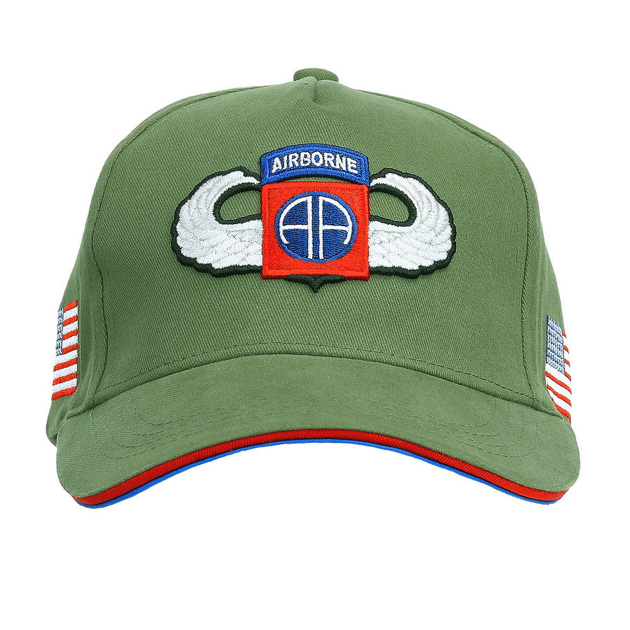 Șapcă Baseball 82nd Airborne WWII 3D Verde Fostex Garments - Spirit de Erou, Confort Modern
