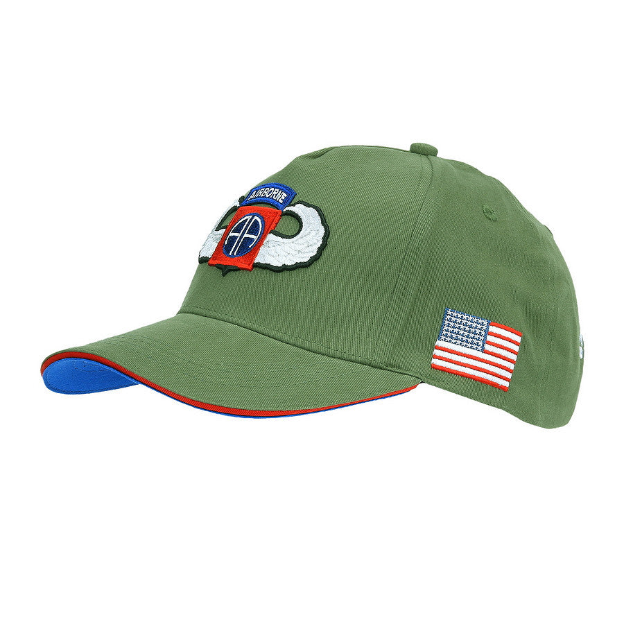 Șapcă Baseball 82nd Airborne WWII 3D Verde Fostex Garments - Spirit de Erou, Confort Modern