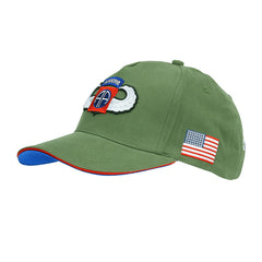 Șapcă Baseball 82nd Airborne WWII 3D Verde Fostex Garments - Spirit de Erou, Confort Modern