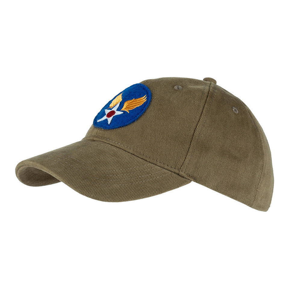 Șapcă Baseball Brushed USAAF Verde USAAF Heritage - Moștenire Aeriană Autentică