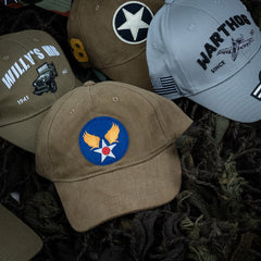 Șapcă Baseball Brushed USAAF Verde USAAF Heritage - Moștenire Aeriană Autentică
