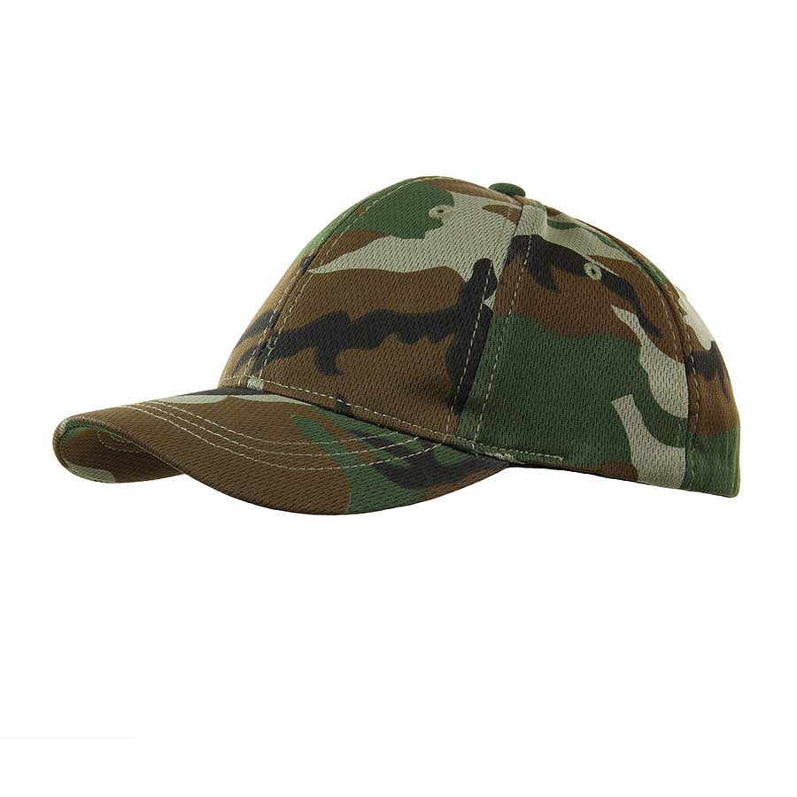 Șapcă Baseball Copii Fără Logo Woodland - Protecție și Stil Camuflaj