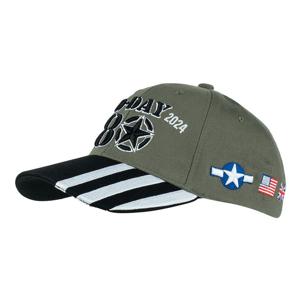 Șapcă Baseball D-Day 80 Years Verde Military-Shop - Omagiu Istoric Autentic