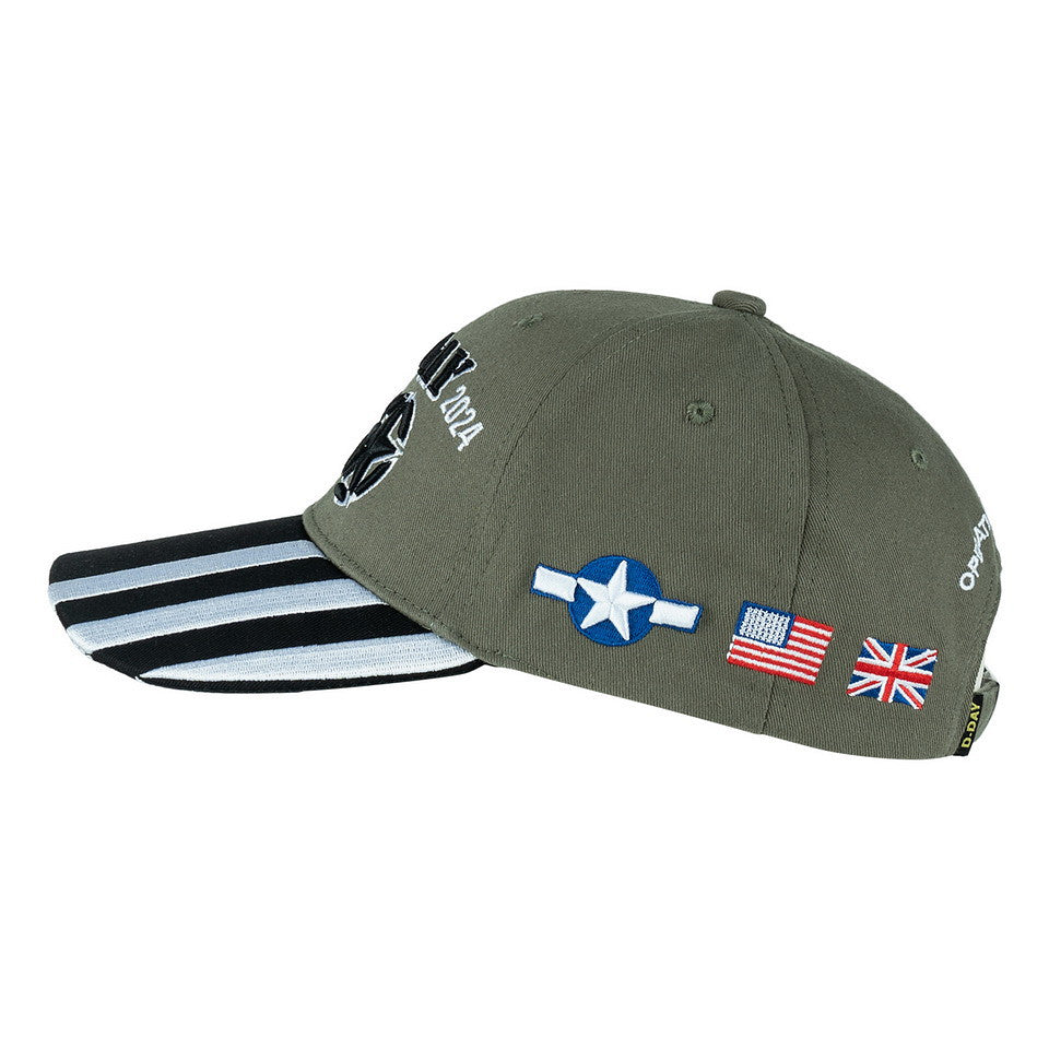 Șapcă Baseball D-Day 80 Years Verde Military-Shop - Omagiu Istoric Autentic