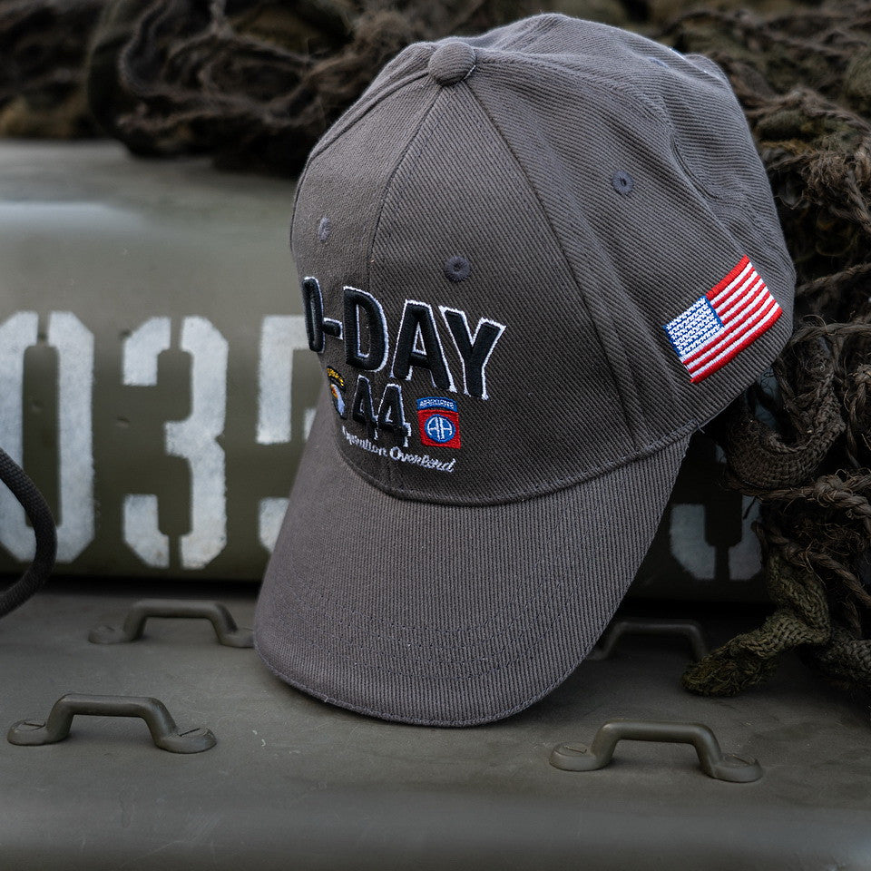 Șapcă Baseball D-Day Normandy Gri - Onor Istoric și Stil Robust