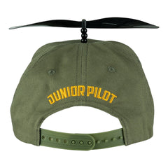 Șapcă Baseball Junior Pilot cu Elice Verde - Aventura Așteaptă Micii Aviatori
