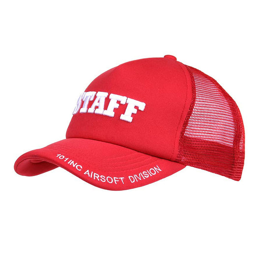 Șapcă Baseball Mesh Staff Roșu - Ventilație Superioară
