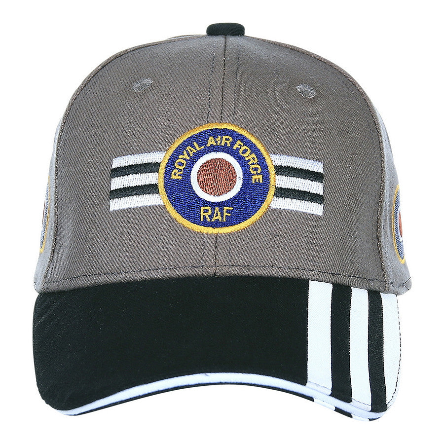 Șapcă Baseball RAF Invasion Stripes 3D Gri Fostex Garments - Omagiu Istoric și Durabilitate