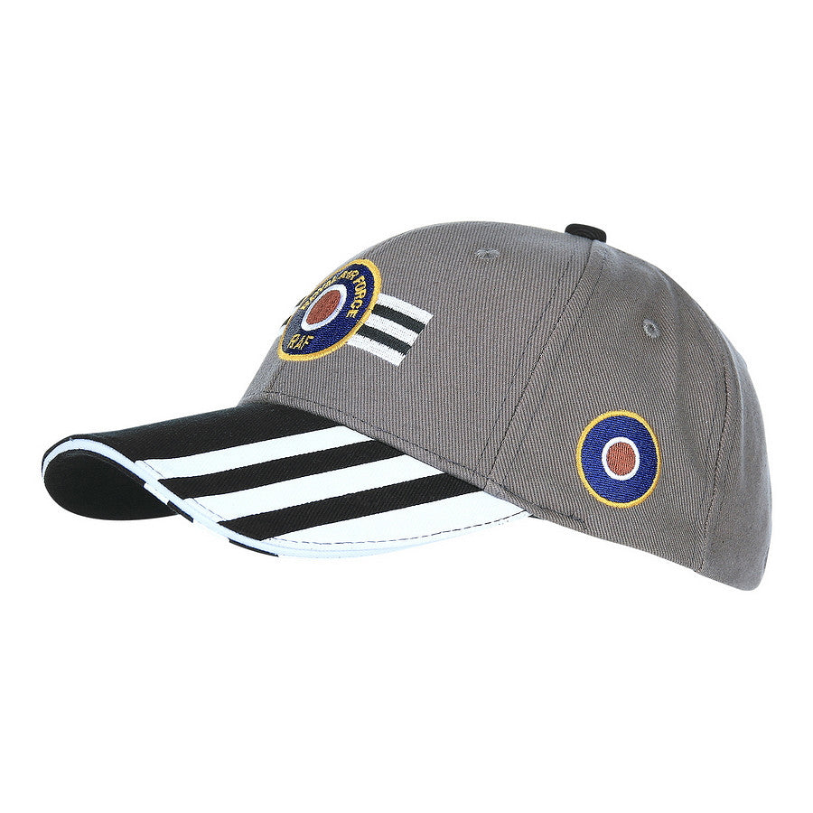 Șapcă Baseball RAF Invasion Stripes 3D Gri Fostex Garments - Omagiu Istoric și Durabilitate