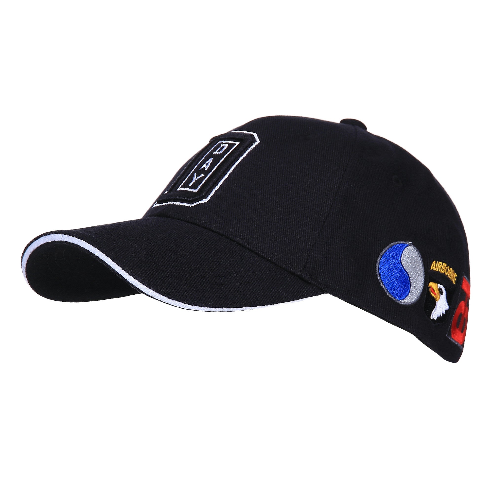 Șapcă Baseball WW II D-Day Negru - Omagiu și Confort Adaptabil