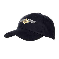 Șapcă Baseball WWII-Propeller Wing Negru - Stil Iconic & Protecție Solidă