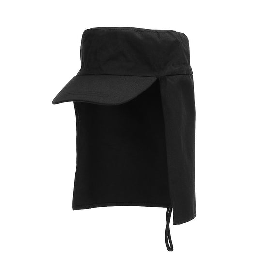 Șapcă Campanie Veldpet cu Protecție Gât Negru - Scutul Tău Contra Soarelui