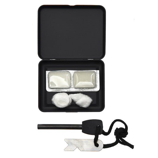 Aprinzător Magnesium Set Zwart - Esențial pentru Supraviețuire
