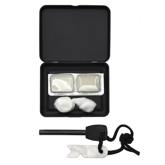 Aprinzător Magnesium Set Zwart - Esențial pentru Supraviețuire