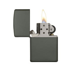 Aprinzător Zippo Verde Mat Zippo - Fiabilitate Legendară în Orice Condiții
