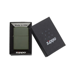 Aprinzător Zippo Verde Mat Zippo - Fiabilitate Legendară în Orice Condiții