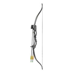 Arc Recurbat Tineret Korrigan Negru Ek-Archery - Set Complet, Ușor de Mânuit