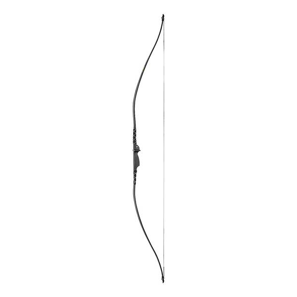 Arc Recurve Langbogen-Set Negru Ek-Archery - Fibră de Sticlă, Design Tradițional