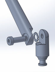 Articulație Oglindă gazzini - Aluminiu CNC, Negru Mat