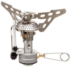 Arzător Camping Pliabil cu Aprindere Piezo FoxOutdoor - 3 kW, Oțel Inoxidabil