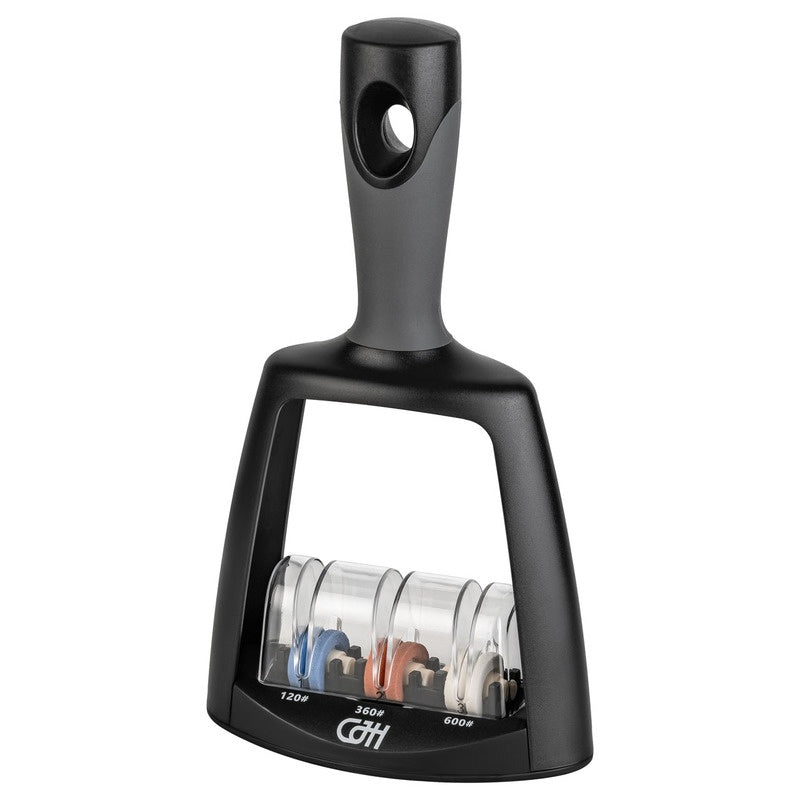 Ascuțitor cuțite Herbertz CJH, 3-trepte, Negru CJH - Plastic, Compact și Eficient